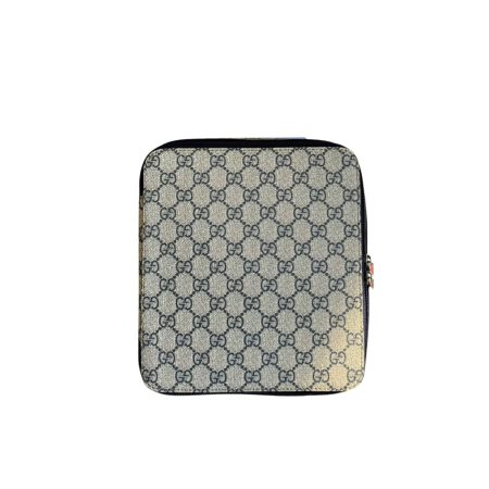 Gucci GG Medium Packing Cube Supreme Canvas Beige/Grey For Men 7.7in/20cm ‎‎‎726661 KGD0N 4060