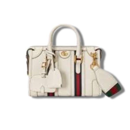 Gucci Mini Top Handle Bag With Double G White/Grey For Men 8.7in/22cm